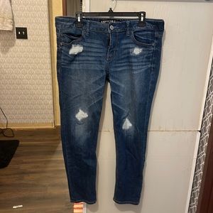 Express modern boyfriend low rise
